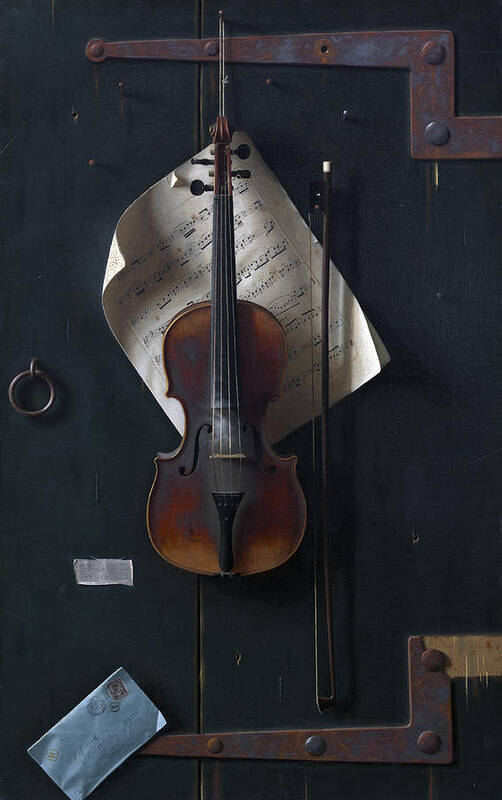 Art Art Print featuring the painting The Old Violin #1 by William Michael Harnett
