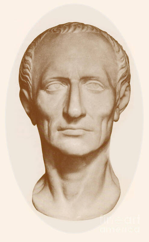 Gaius Julius Caesar Art Print featuring the photograph Julius Caesar, Roman General #12 by Photo Researchers