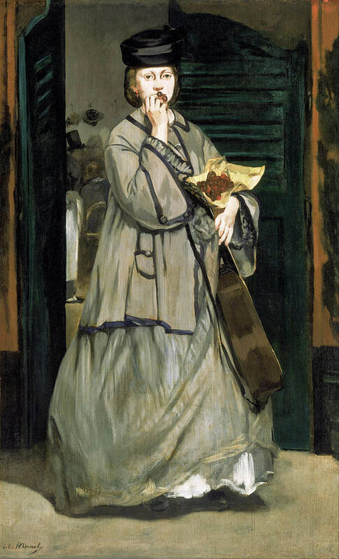 Edouard Manet Art Print featuring the painting Street Singer #5 by Edouard Manet