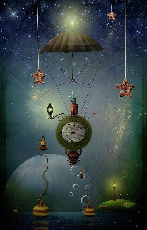 Time Travel Art Print featuring the painting A Stitch In Time Saves Nine by Joe Gilronan