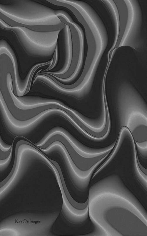 Curves Art Print featuring the digital art Abstract 515 2 by Kae Cheatham