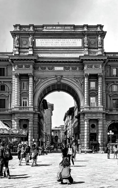 Arcane Triumphal Arch Art Print featuring the photograph Arcone Triumpal Arch by Maria Coulson