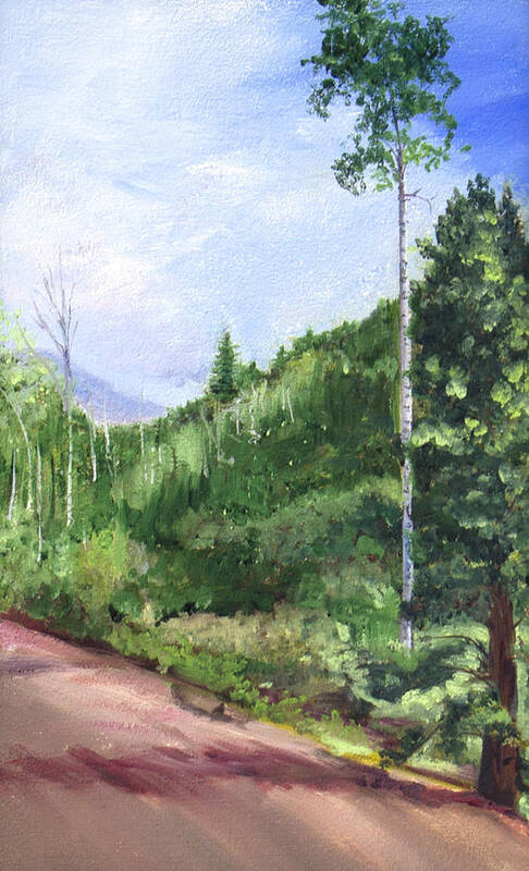 Heaven Art Print featuring the painting Aspen Heaven by Nila Jane Autry