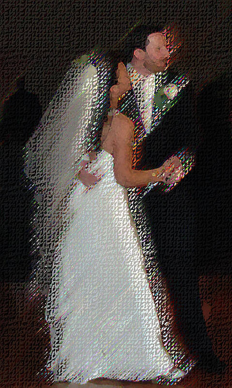 Wedding Art Print featuring the digital art First Dance by JoAnne Castelli-Castor