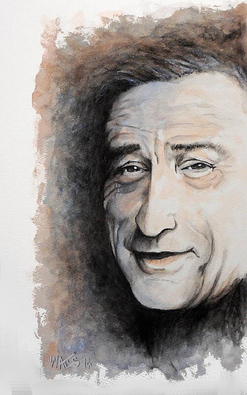 De Niro Art Print featuring the painting Good Fella - De Niro by William Walts