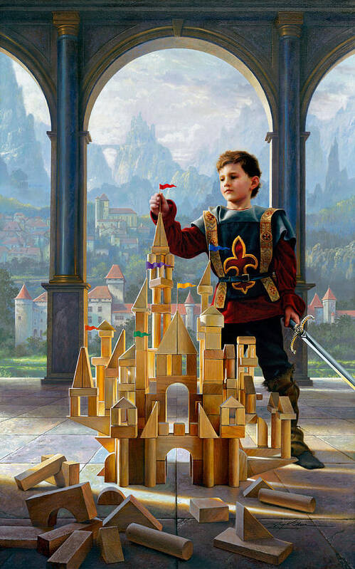 King Art Print featuring the painting Heir to the Kingdom by Greg Olsen