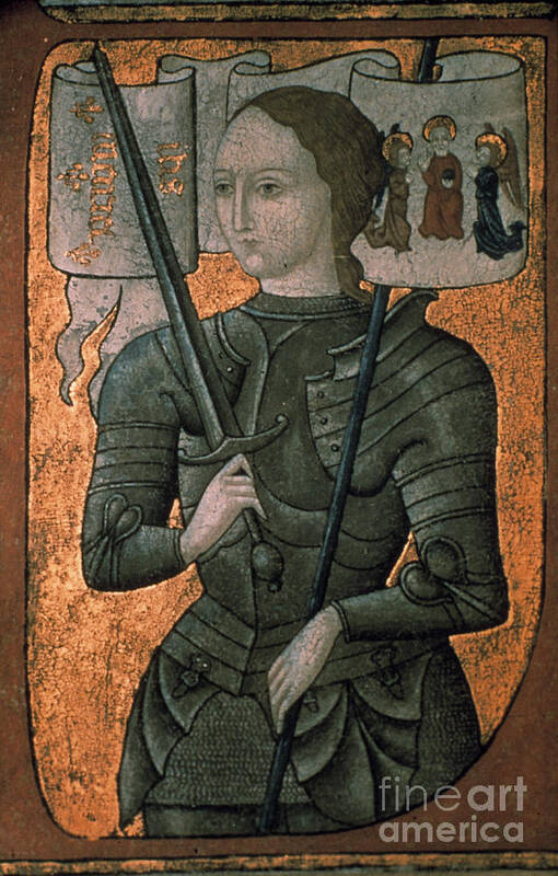 15th Century Art Print featuring the drawing JOAN OF ARC, c1412-1431 by Granger