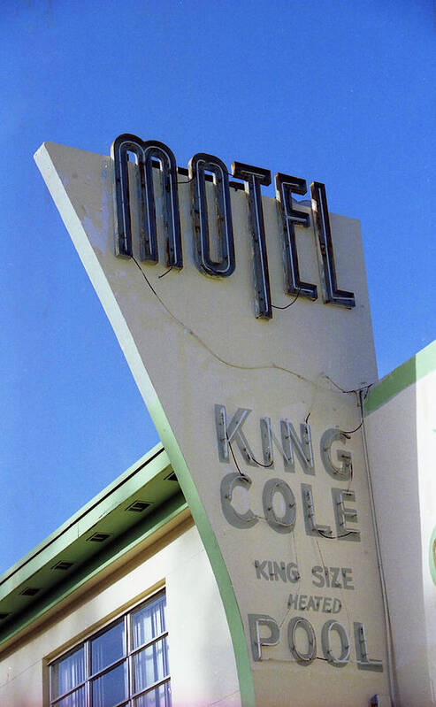 Pool Art Print featuring the photograph Motel King Cole by Matthew Bamberg