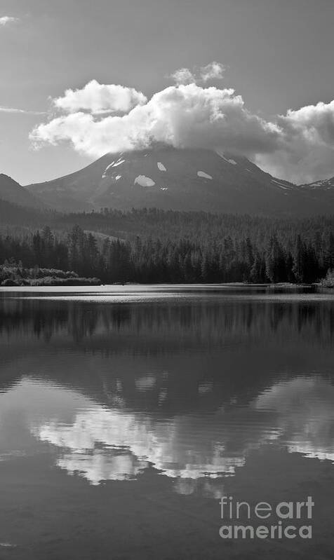 Landscape Art Print featuring the photograph Mt. Lassen Reflection by Richard Verkuyl
