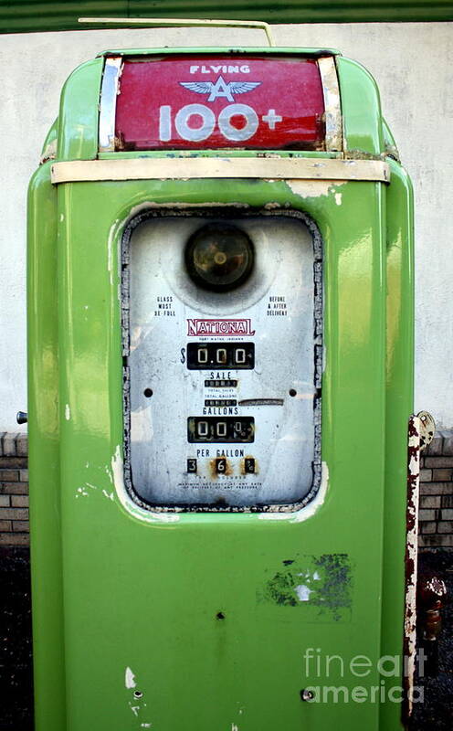 Gas Pump Art Print featuring the photograph Old Gas Pump II COLD SPRING, NY by DazzleMePhotography