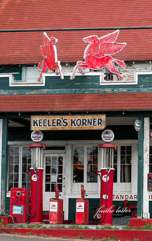 Keeler's Korner Art Print featuring the photograph Pegasus at Keeler's Korner I #2 by E Faithe Lester