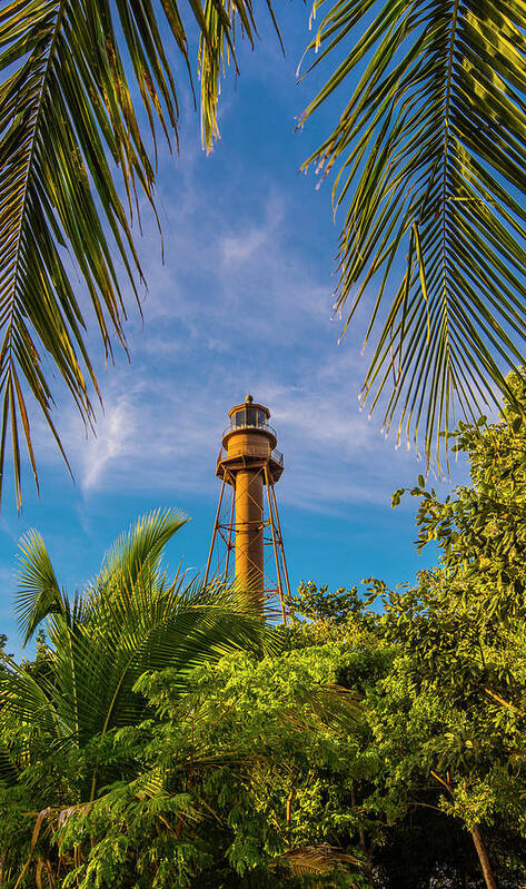 Architecture Art Print featuring the photograph Sanibel Lighthouse by Steven Ainsworth