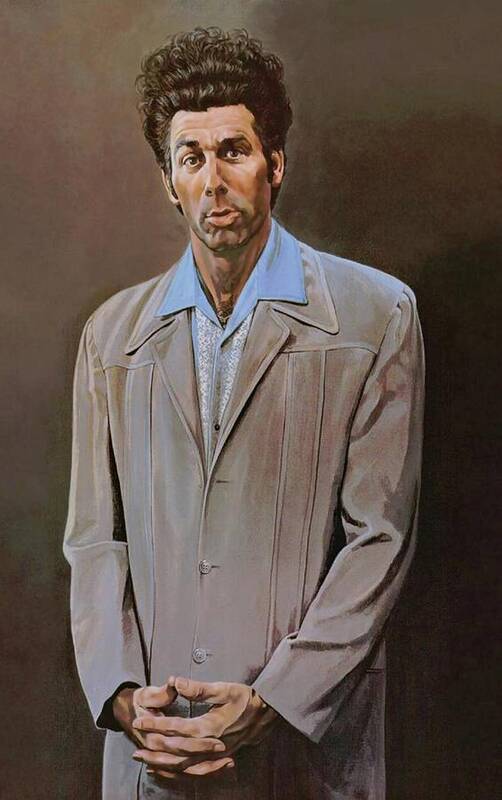 Seinfeld Art Print featuring the painting The Kramer Portrait by Movie Poster Prints