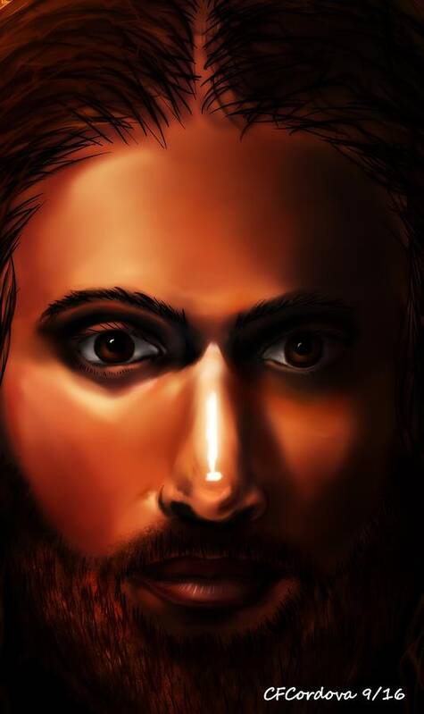 Jesus Art Print featuring the digital art They Call Him Jesus by Carmen Cordova