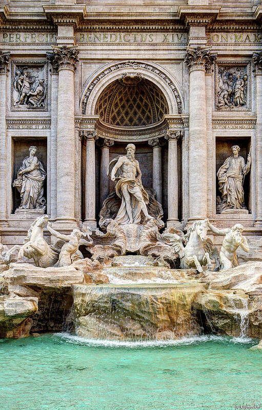 Fontana Di Trevi Art Print featuring the photograph Trevi FOuntain by Weston Westmoreland