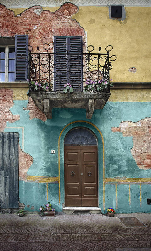 Italy Art Print featuring the photograph Tuscan Entrance 5 by Al Hurley