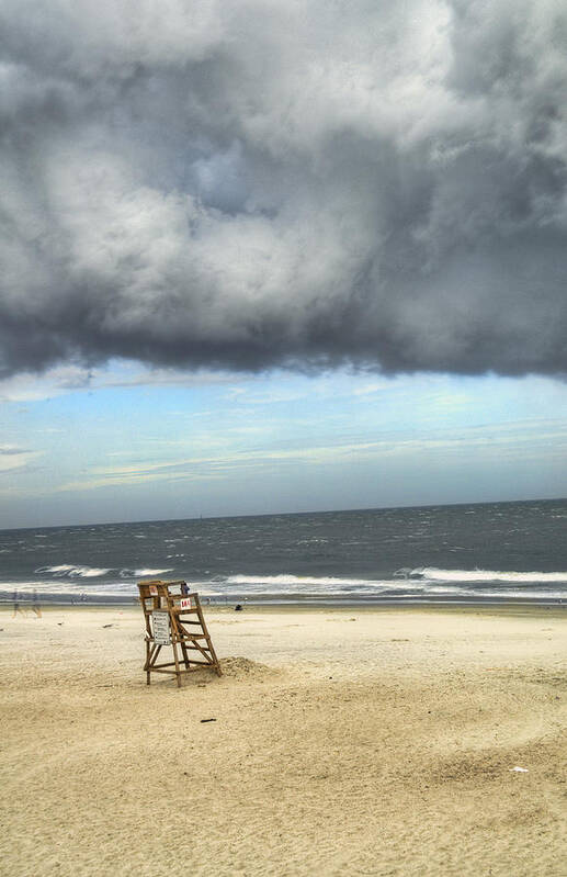 Hdr Art Print featuring the photograph Tybee Island Storm by Tammy Wetzel