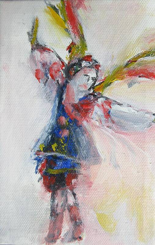 Ukraine Art Print featuring the painting Ukrainian Dancer by Denice Palanuk Wilson
