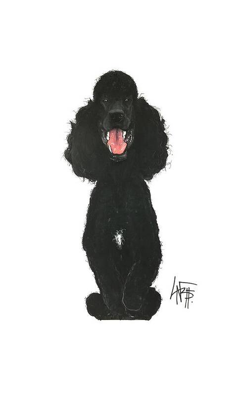 Pet Portrait Art Print featuring the drawing Vance 3011 by John LaFree