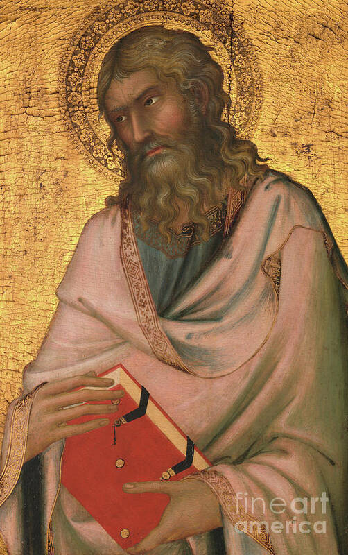 Saint Andrew Art Print featuring the painting Saint Andrew by Simone Martini