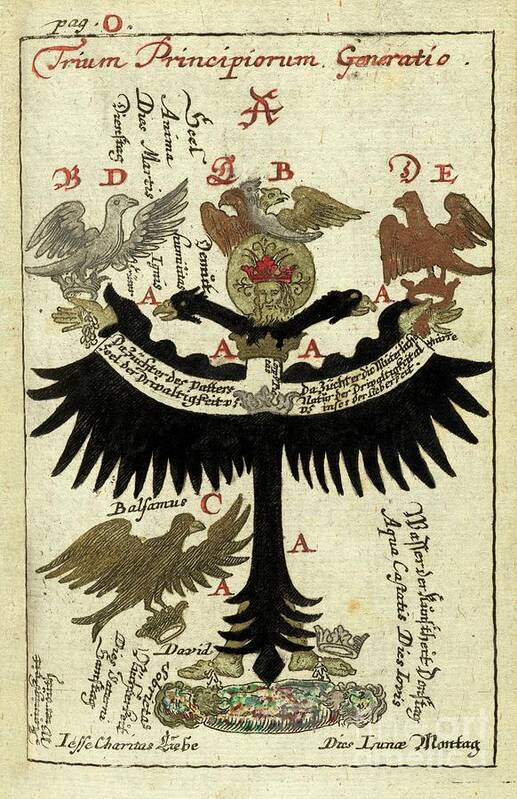 1700s Art Print featuring the photograph Alchemical Symbols by The Getty/science Photo Library