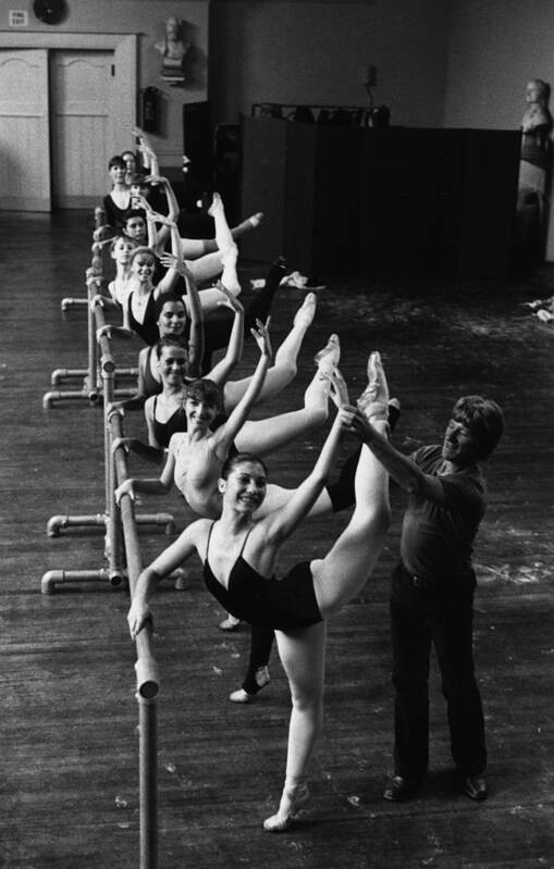 Ballet Dancer Art Print featuring the photograph Ballet Class by Evening Standard