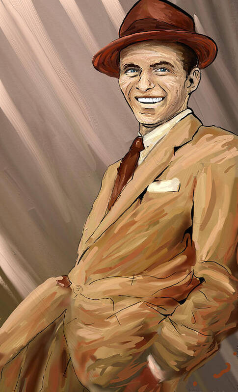 Frank Sinatra Art Print featuring the digital art Frank Sinatra by Real Enough