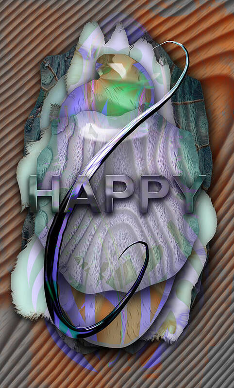 Happy Art Print featuring the mixed media Happy by Marvin Blaine