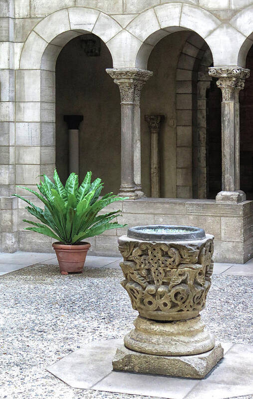 Cloisters Art Print featuring the photograph In the Cloisters by Dave Mills