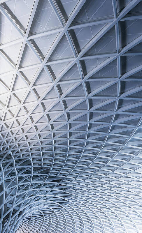 Curve Art Print featuring the photograph Low Angle View Of Kings Cross Station by Terenceleezy
