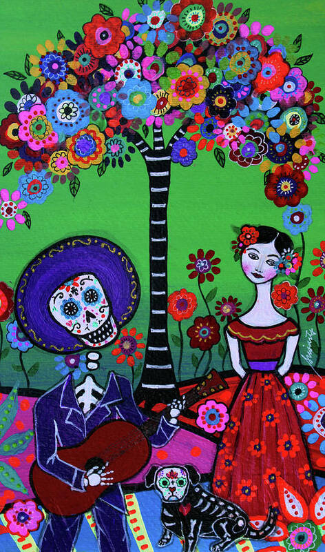 Serenata Catherine Art Print featuring the painting Serenata Catherine by Prisarts