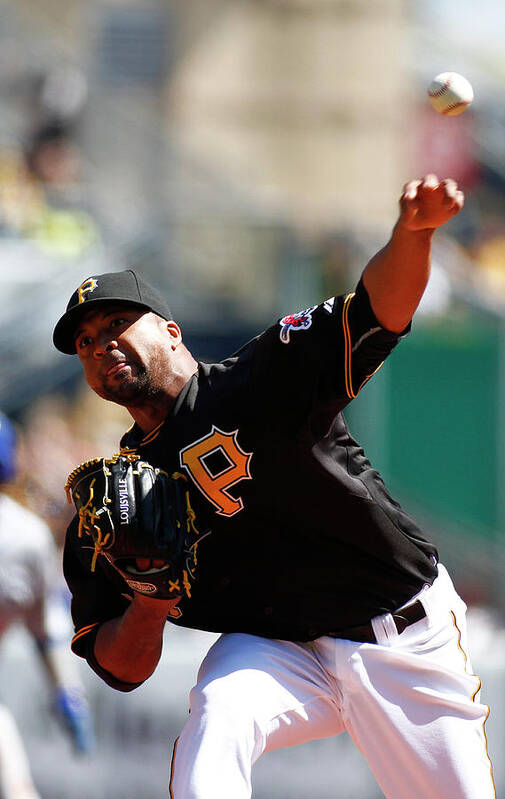 Professional Sport Art Print featuring the photograph Francisco Liriano by Justin K. Aller