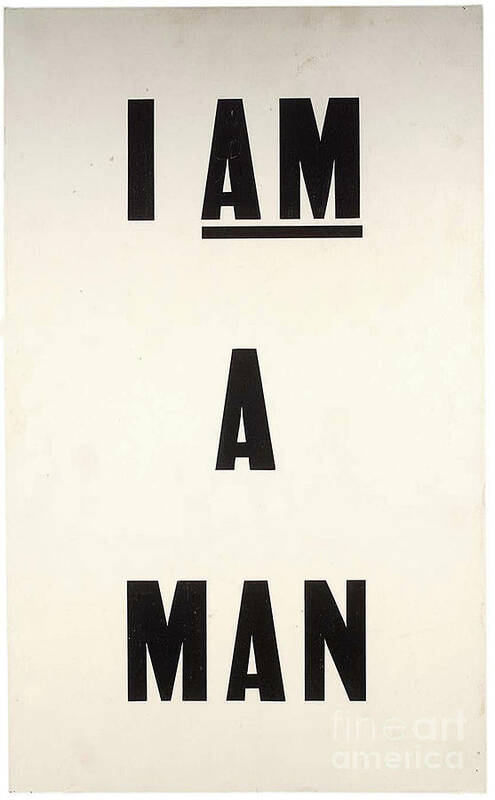 I Am A Man Art Print featuring the painting I Am A Man #3 by Baltzgar