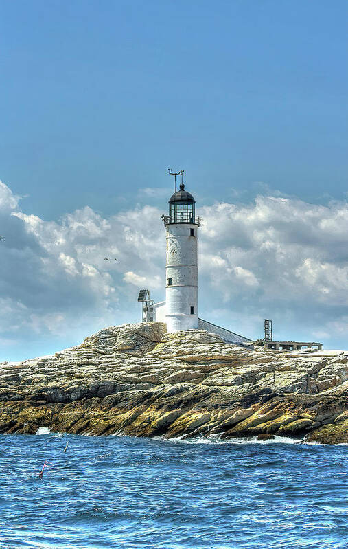 White Island Lighthouse Art Print featuring the photograph White Island Lighthouse #3 by Deb Bryce