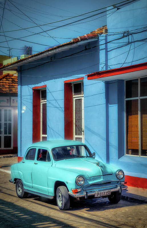 Blue Art Print featuring the photograph Blue Topolino by Micah Offman