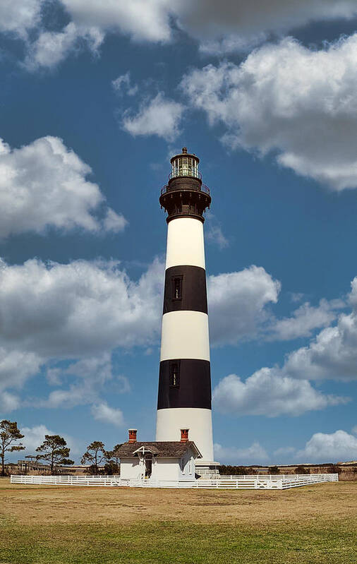 Lighthouse Art Print featuring the photograph Bodie Island Lighthouse by Rick Nelson