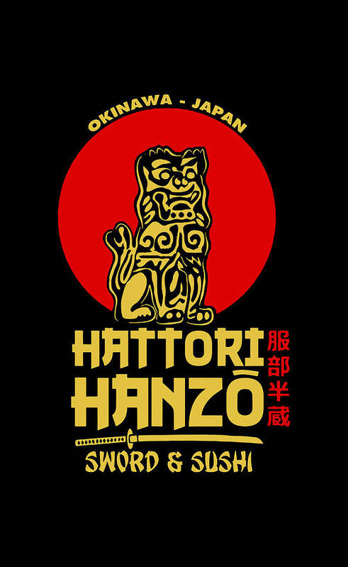 Hattori Hanzo Art Print featuring the digital art Hattori Hanzo Fitted Scoop by Neyla Handini