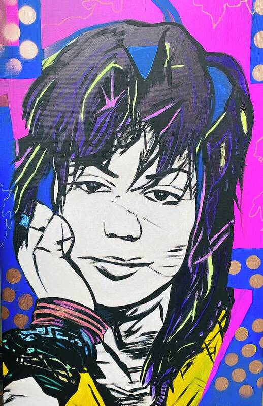 Joan Jett Art Print featuring the painting Joan Jett by Jayime Jean