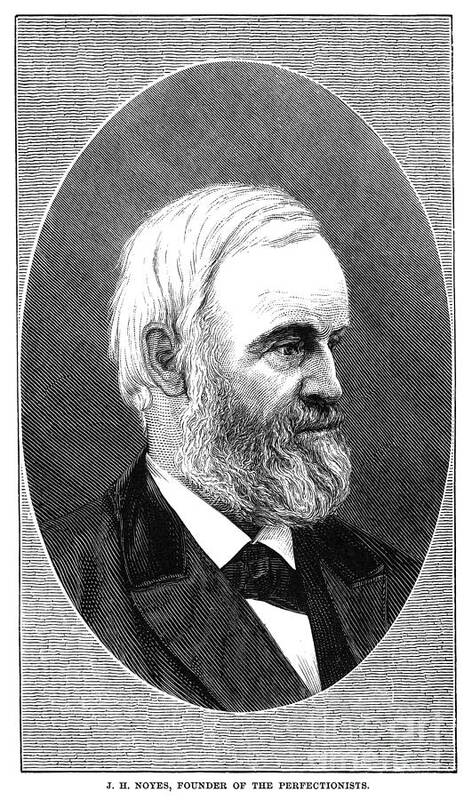 1875 Art Print featuring the drawing John Humphrey Noyes by Granger