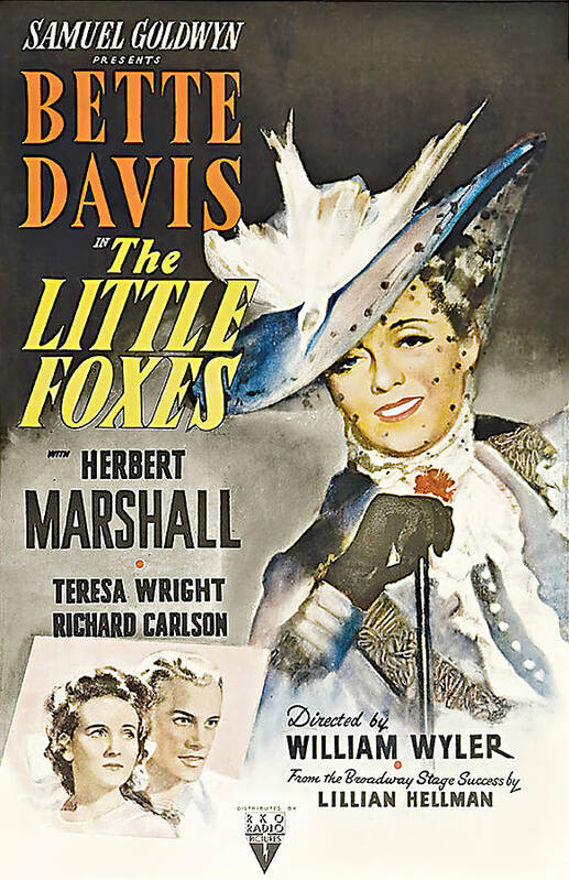 Little Art Print featuring the mixed media Movie poster for ''The Little Foxes'', with Bette Davis, 1941 by Movie World Posters