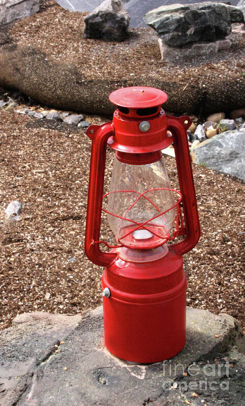 Lantern Art Print featuring the photograph Red Lantern by Mary Mikawoz