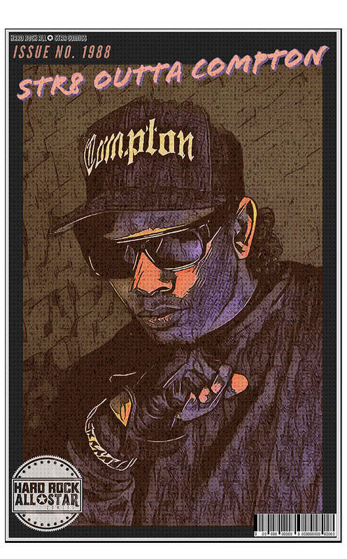 Straight Outta Compton Art Print featuring the digital art Str8 Outta Compton Issue No. 1988 by Christina Rick