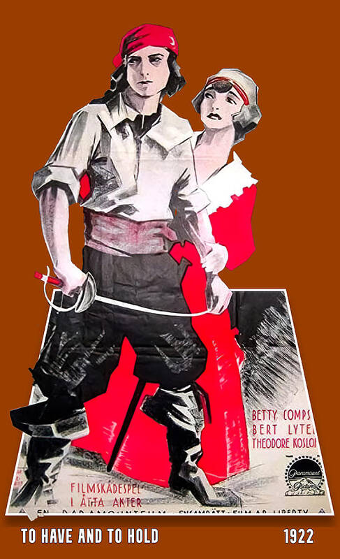 Have Art Print featuring the mixed media ''To Have and to Hold'', 1922, 3d movie poster by Movie World Posters