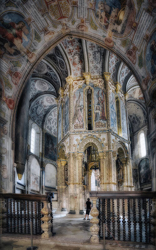 Tomar Art Print featuring the photograph Tomar - Interior of the Round church by Micah Offman