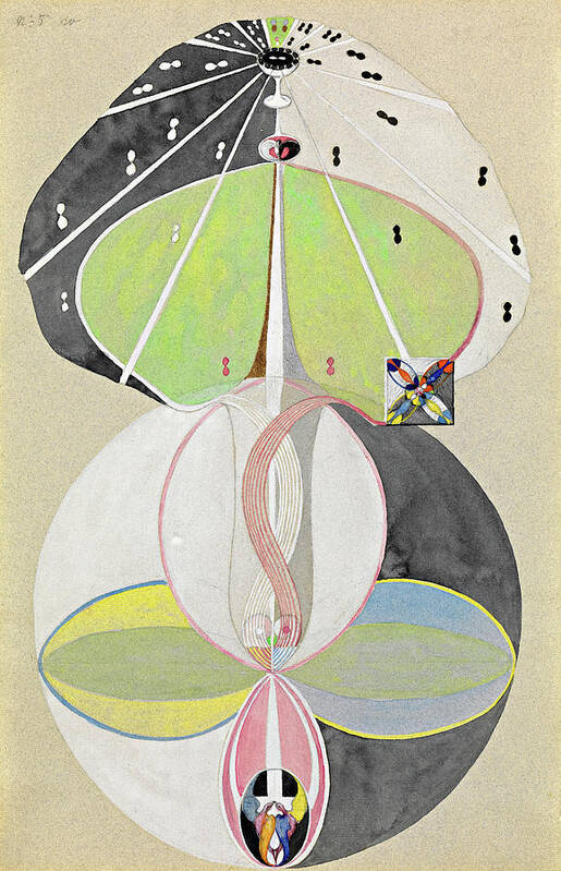 Hilma Af Klint Art Print featuring the painting Tree of Knowledge, 1915 by Hilma af Klint