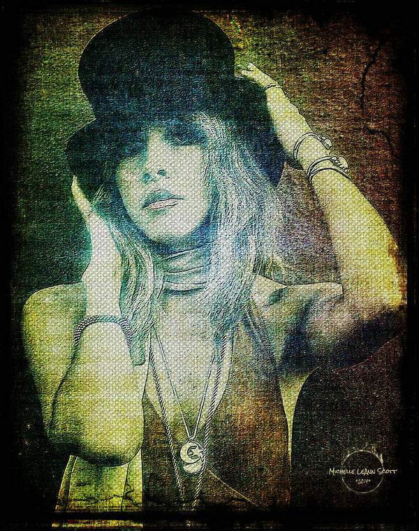Stevie Nicks Bohemian Art Print By Absinthe Art By Michelle Leann Scott 