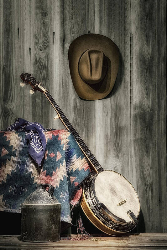 Banjo Art Print featuring the photograph Barn Dance Hoe Down by Tom Mc Nemar