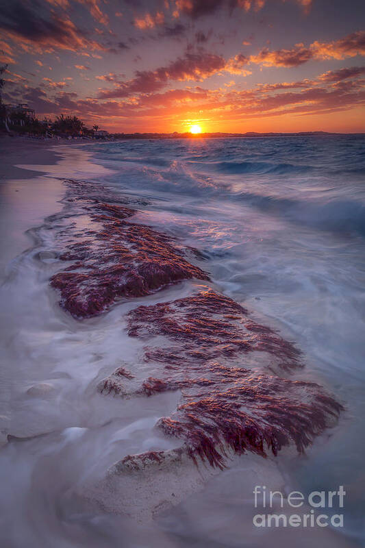 Landscape Art Print featuring the photograph Grace Bay Sunset by Marco Crupi