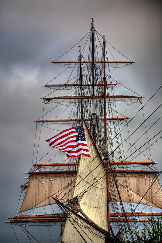 California Art Print featuring the photograph Star of India Stars and Stripes by Peter Tellone