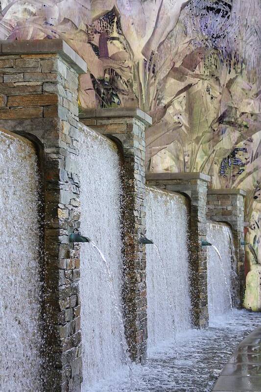 Waterfall Art Print featuring the photograph The Fountain by Athala Bruckner